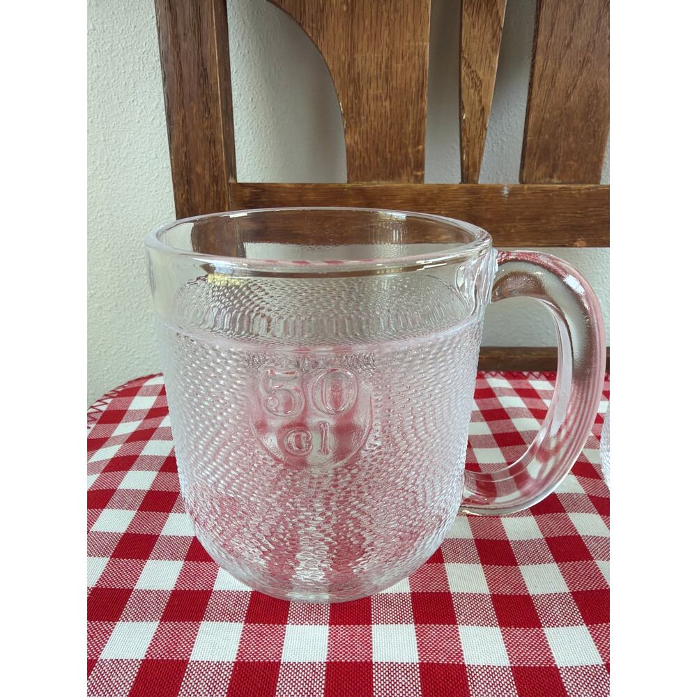 Biittala Glass Finland 2 Krouvi Beer Mug Steins 50 CL Crate & Barrel Oiva Toikka - Picture 2 of 5